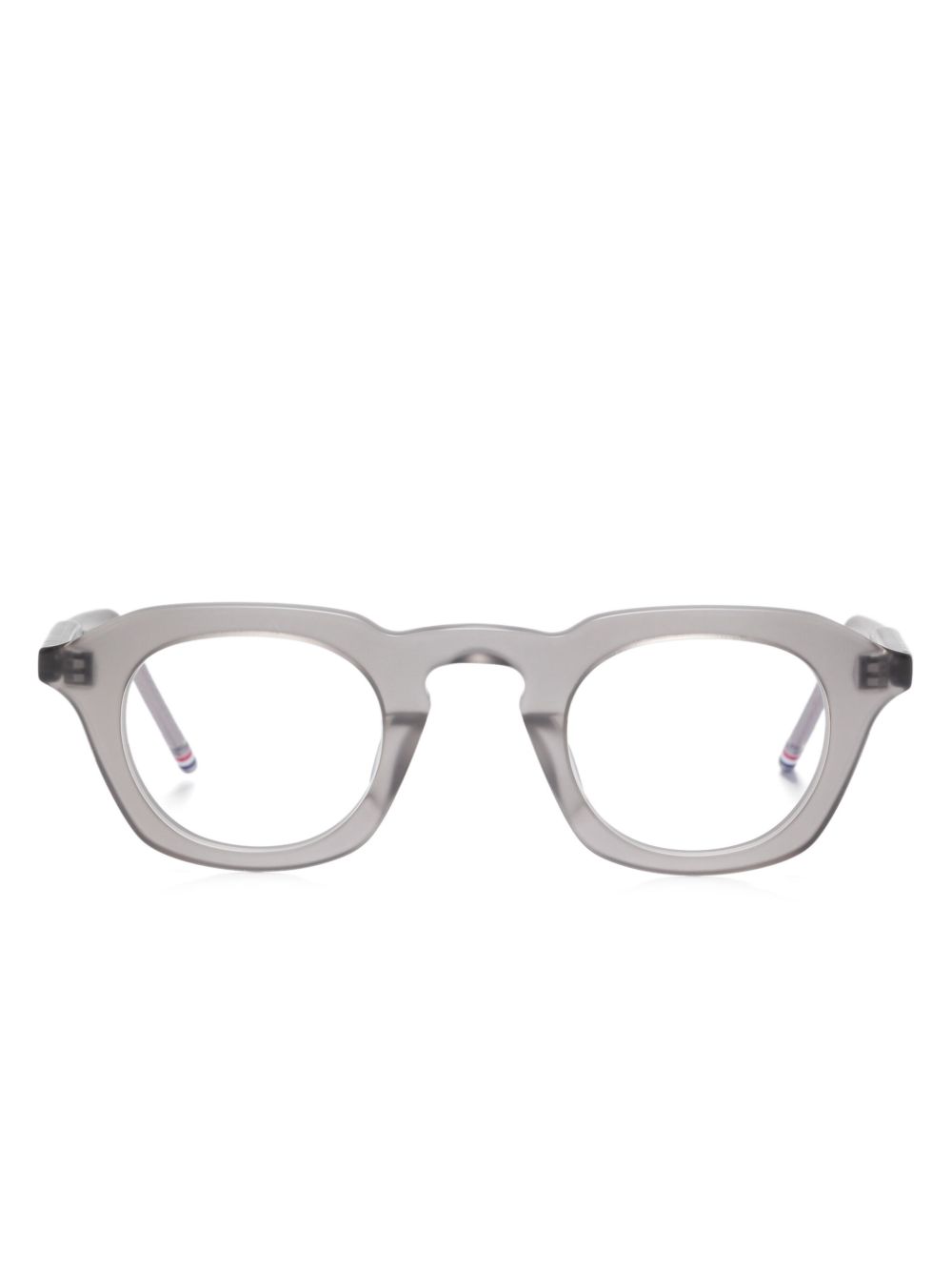 Thom Browne Eyewear 椭圆形框眼镜 - 灰色