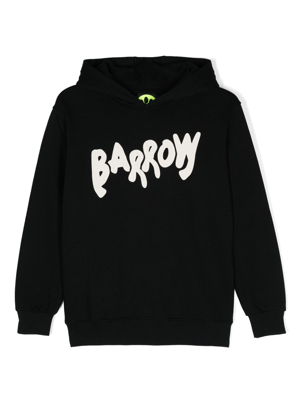Barrow kids Smiley 印花连帽衫 - 黑色