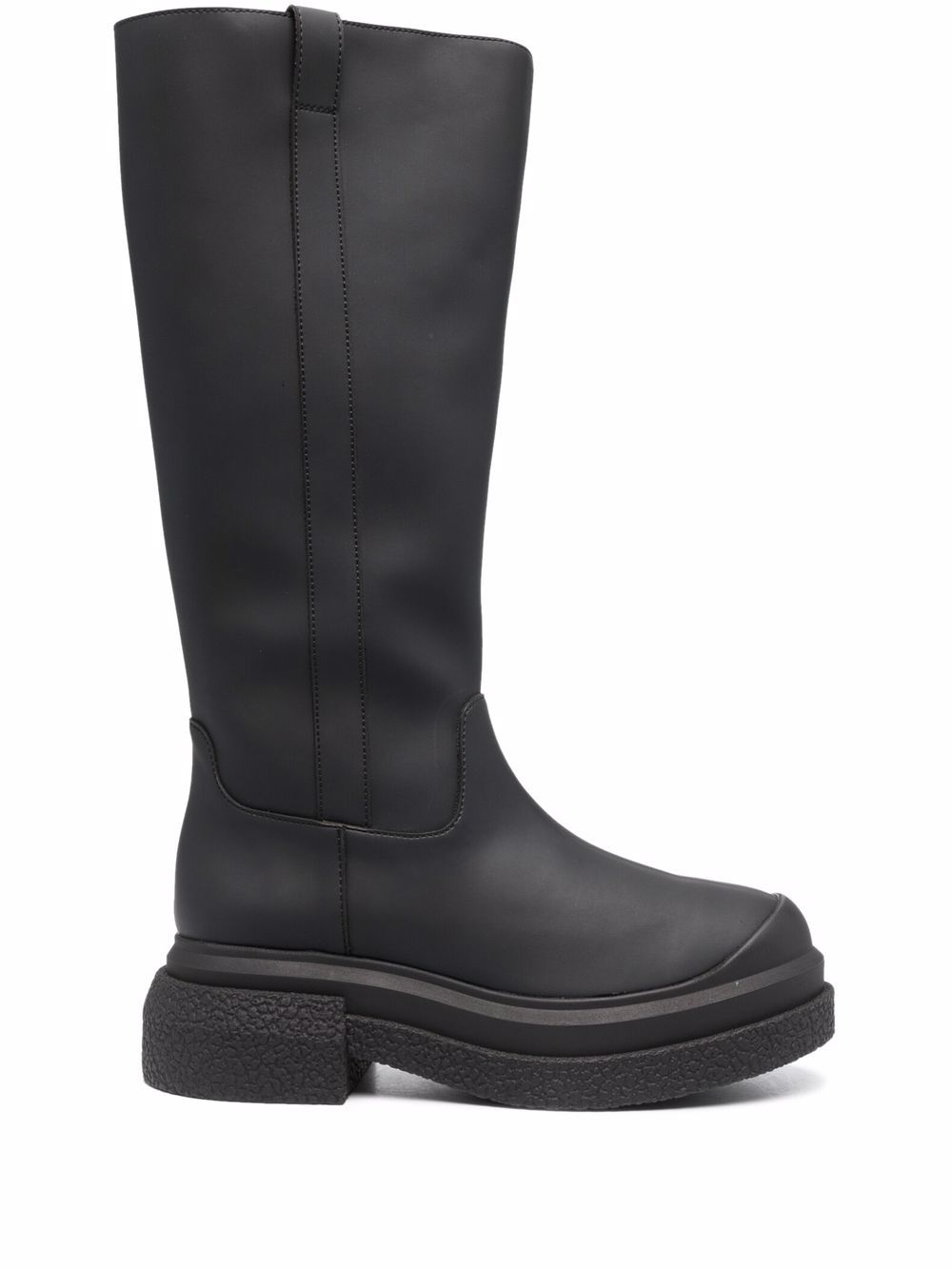 Stuart Weitzman 厚底及膝靴 - 黑色