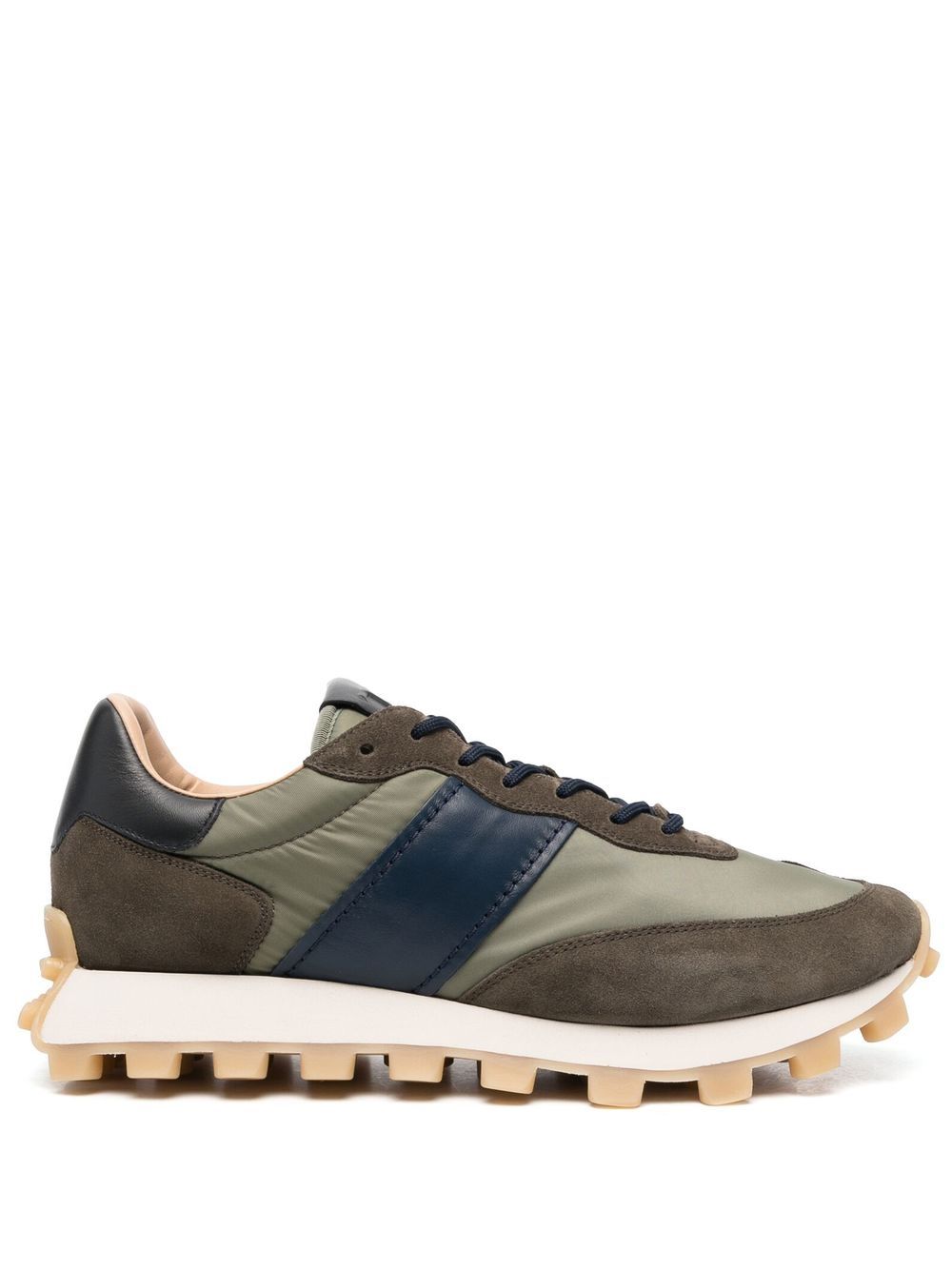 Tod's 1T 纹理橡胶鞋底运动鞋 - 绿色