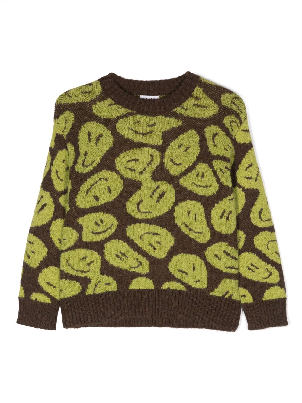 Molo Bello smiley-face print sweatshirt - 绿色