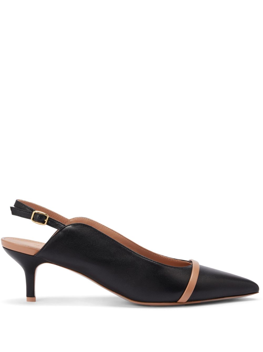 Malone Souliers 皮质低跟鞋（4.5厘米） - 黑色