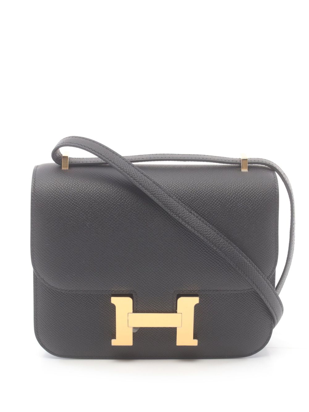 Hermès Pre-Owned Constance 迷你单肩包（2024年典藏款） - 黑色