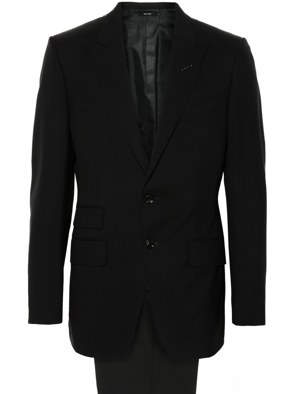 TOM FORD 单排扣羊毛西装套装 - 黑色