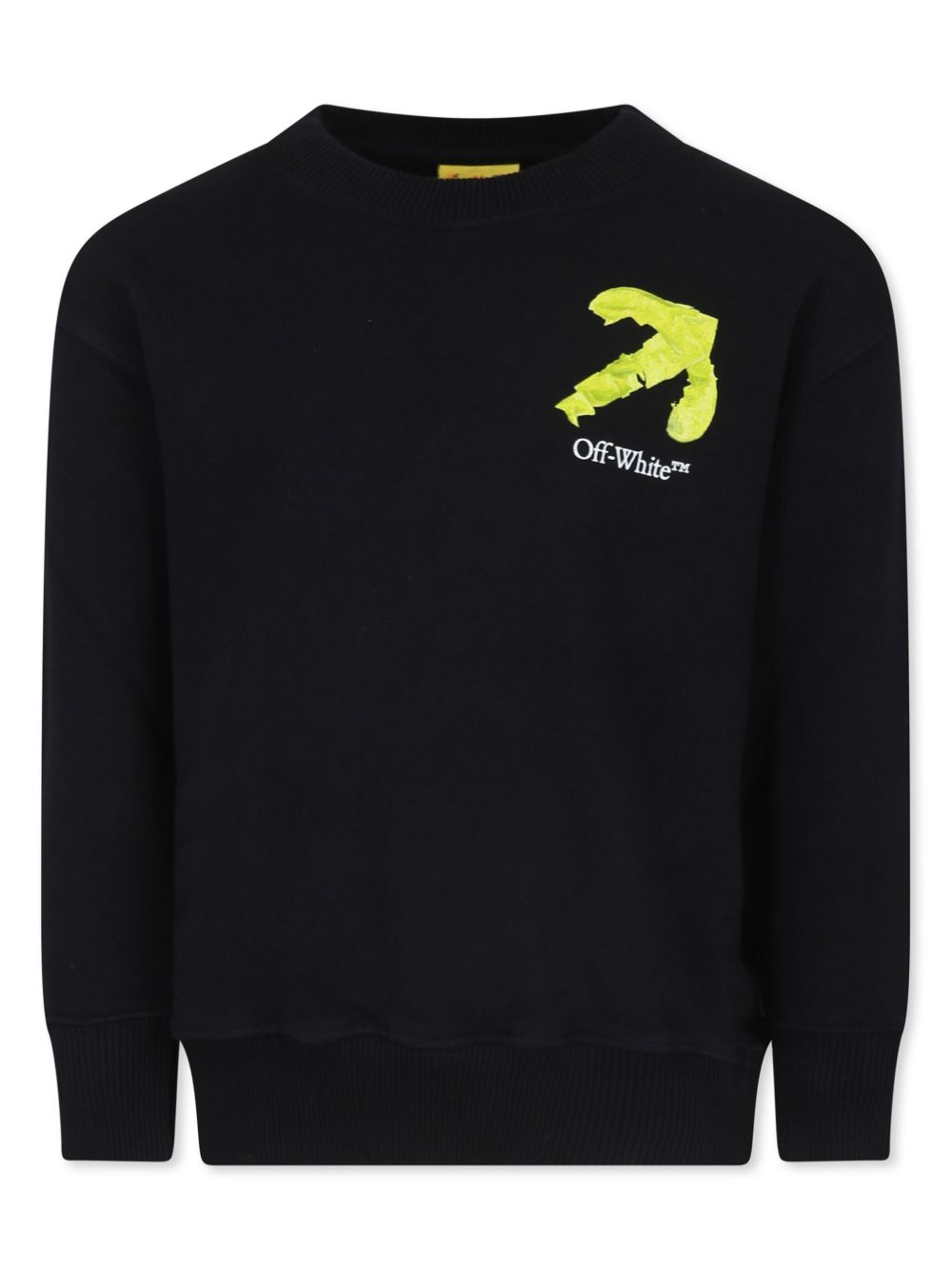 Off-White Kids T-embroidered roll neck - 黑色