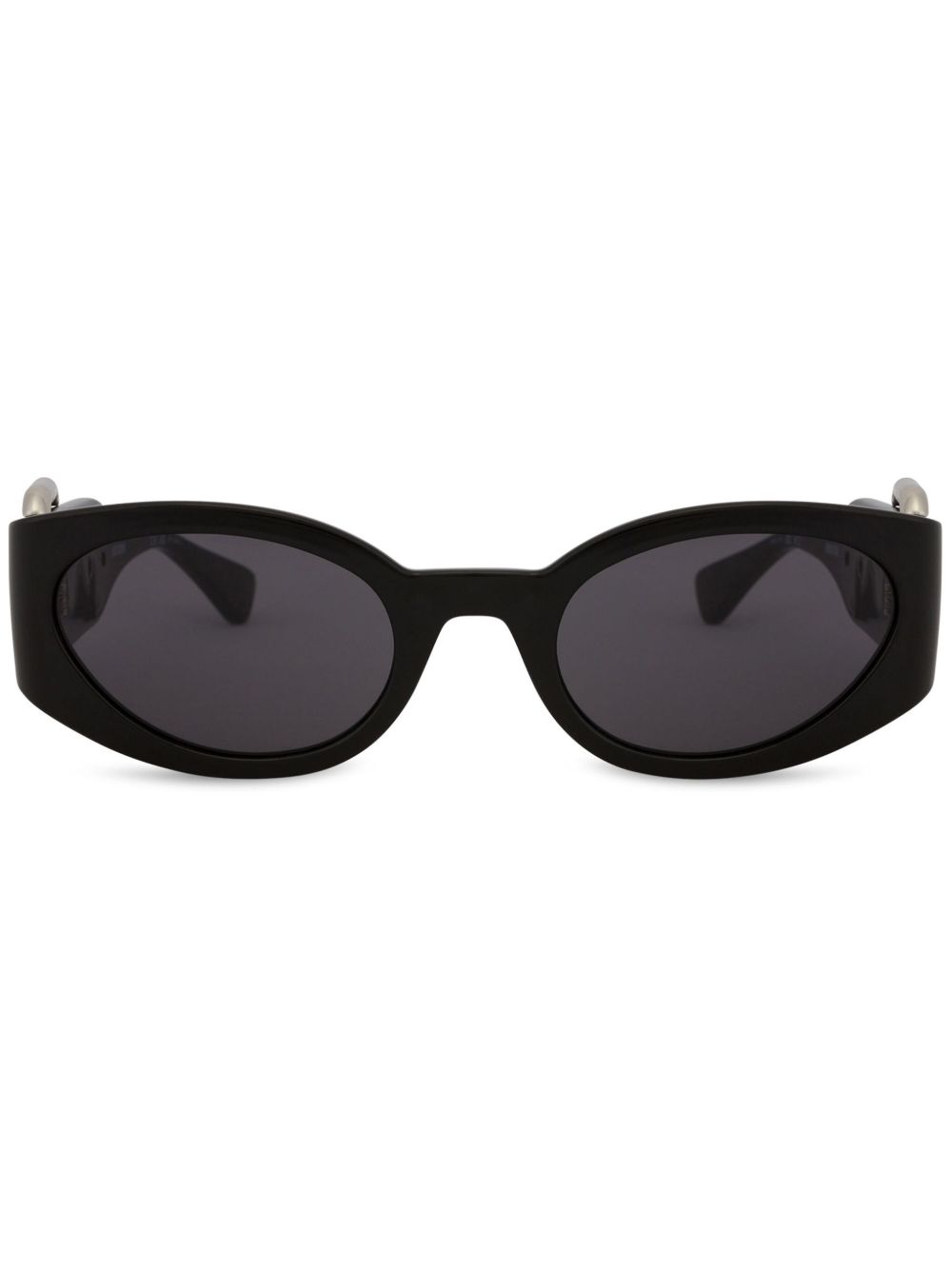 Moschino Eyewear 扣环猫眼镜框太阳眼镜 - 黑色