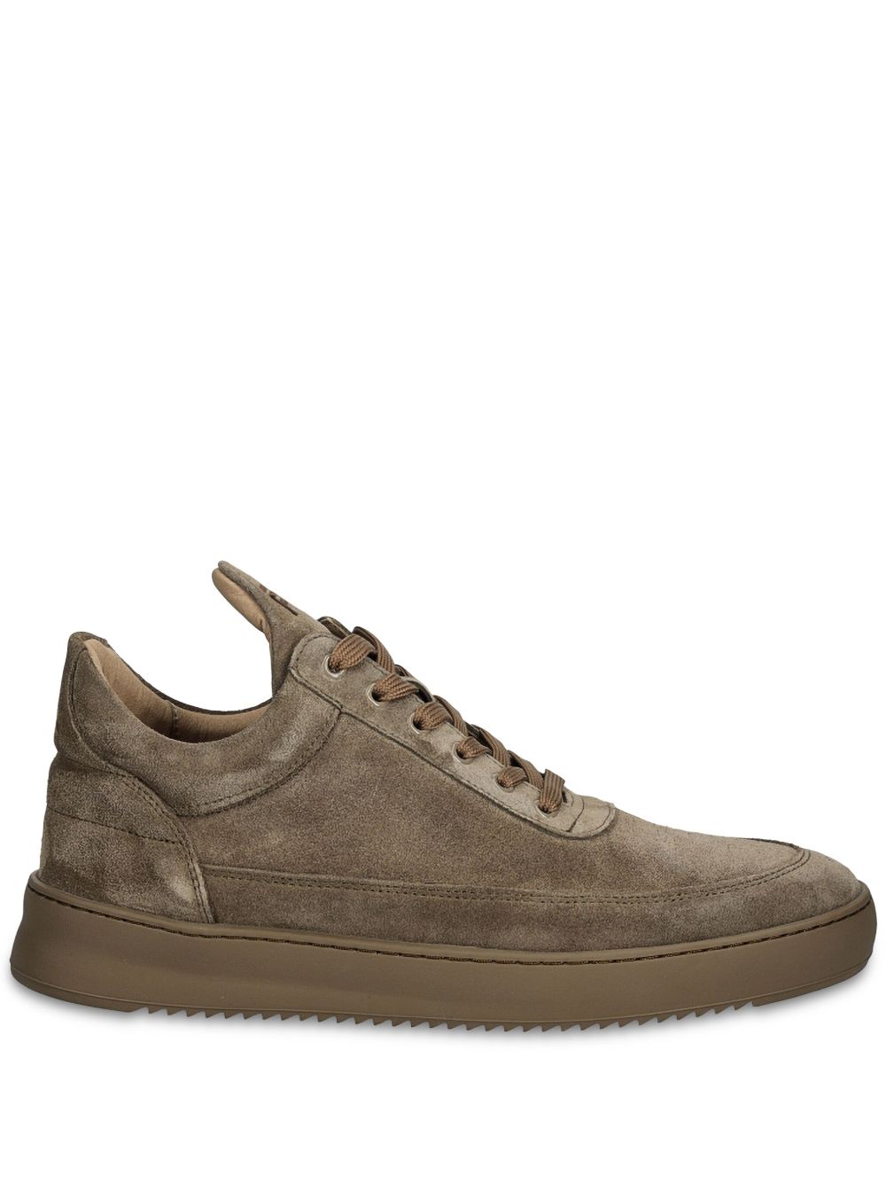 Filling Pieces 绒面皮运动鞋 - 褐色