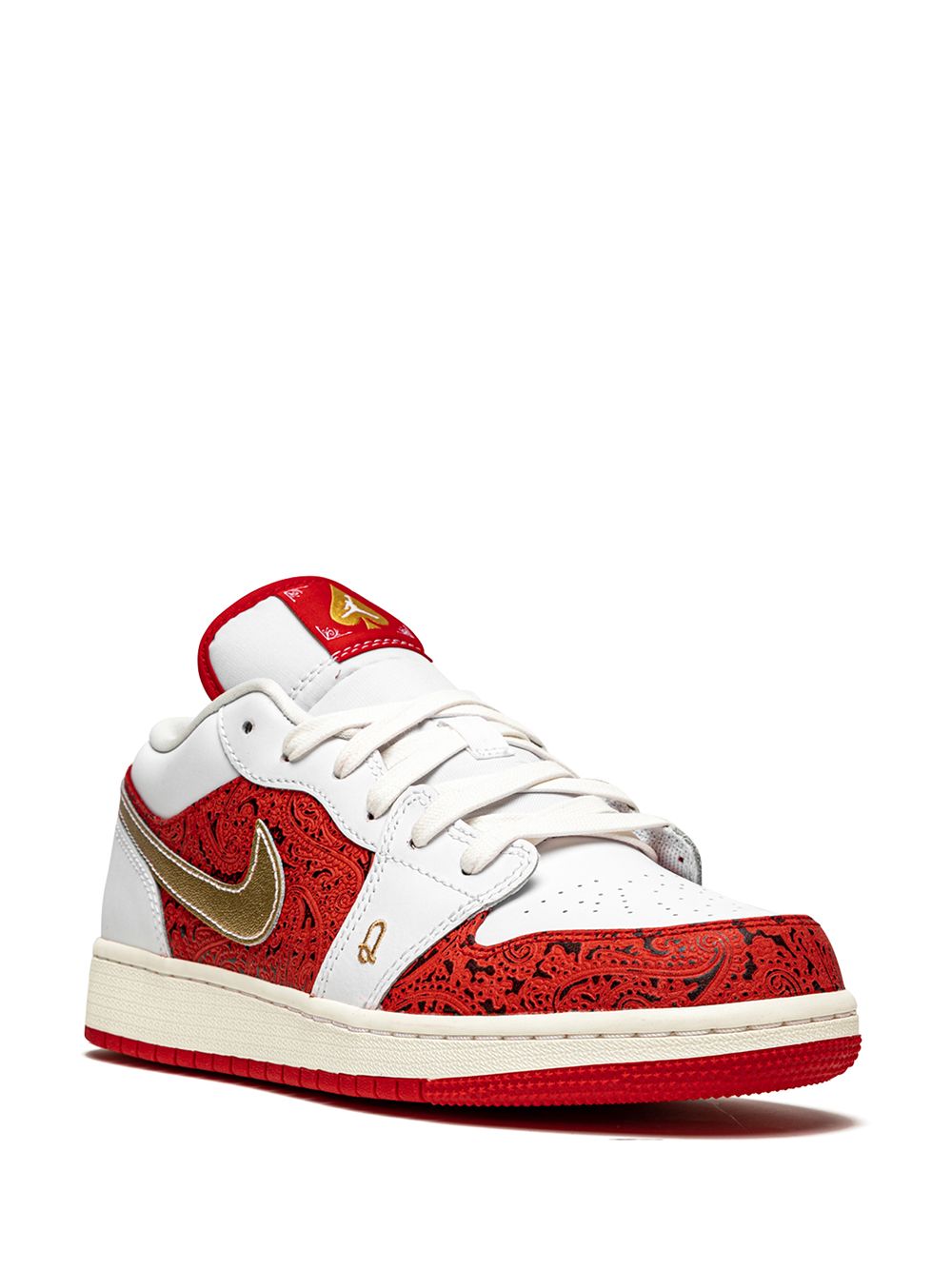 Jordan Kids "Air Jordan 1 Low ""Spades"" 板鞋" - 白色