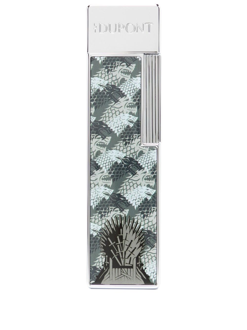 S.T. Dupont x game of thrones slimmy logo雕刻打火机 - 灰色
