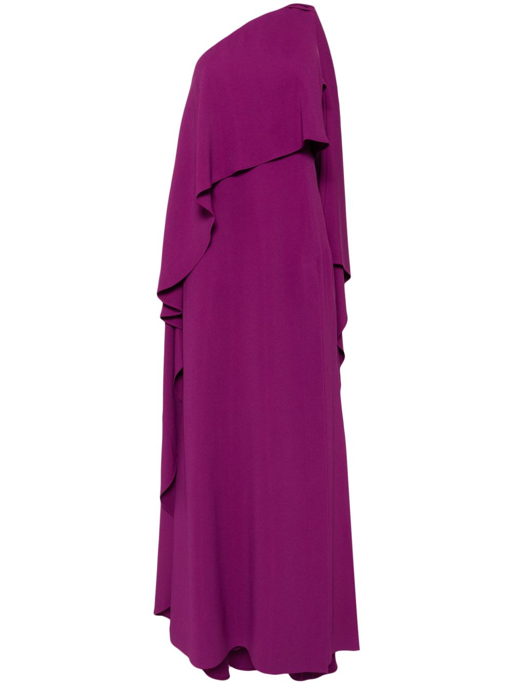 Elie Saab 不对称长款连衣裙 - 紫色