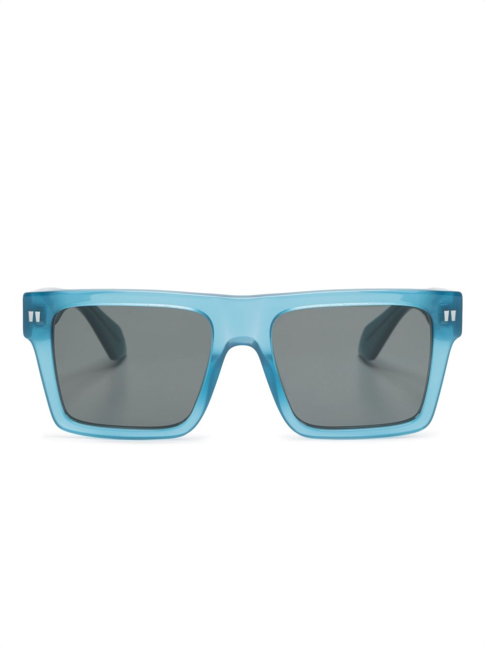 Off-White Eyewear Lawton 方框太阳眼镜 - 蓝色