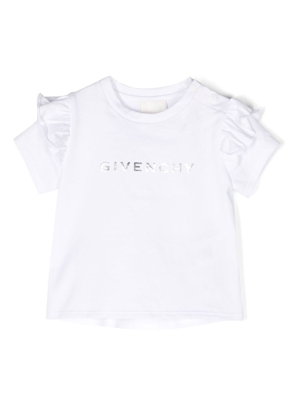 Givenchy Kids logo印花T恤 - 白色
