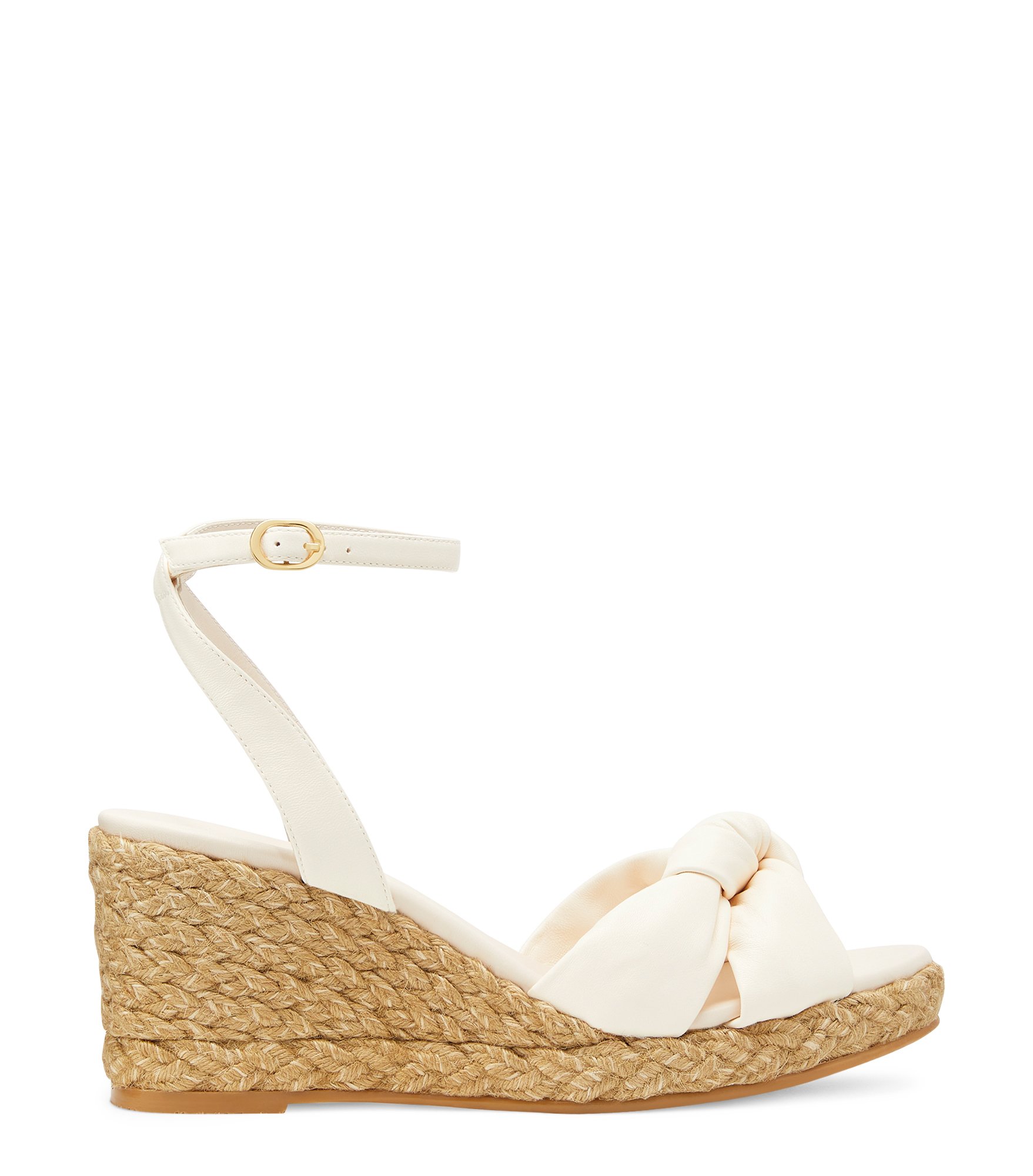 Stuart Weitzman Playa Espadrille Knot Wedge - Woman Wedges Seashell 38
