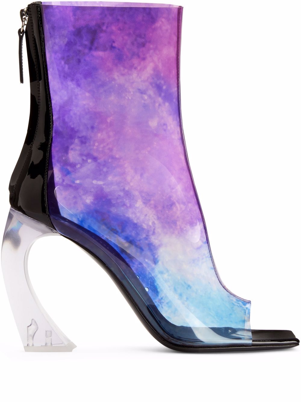 Giuseppe Zanotti Nordlyss 露趾短靴 - 紫色