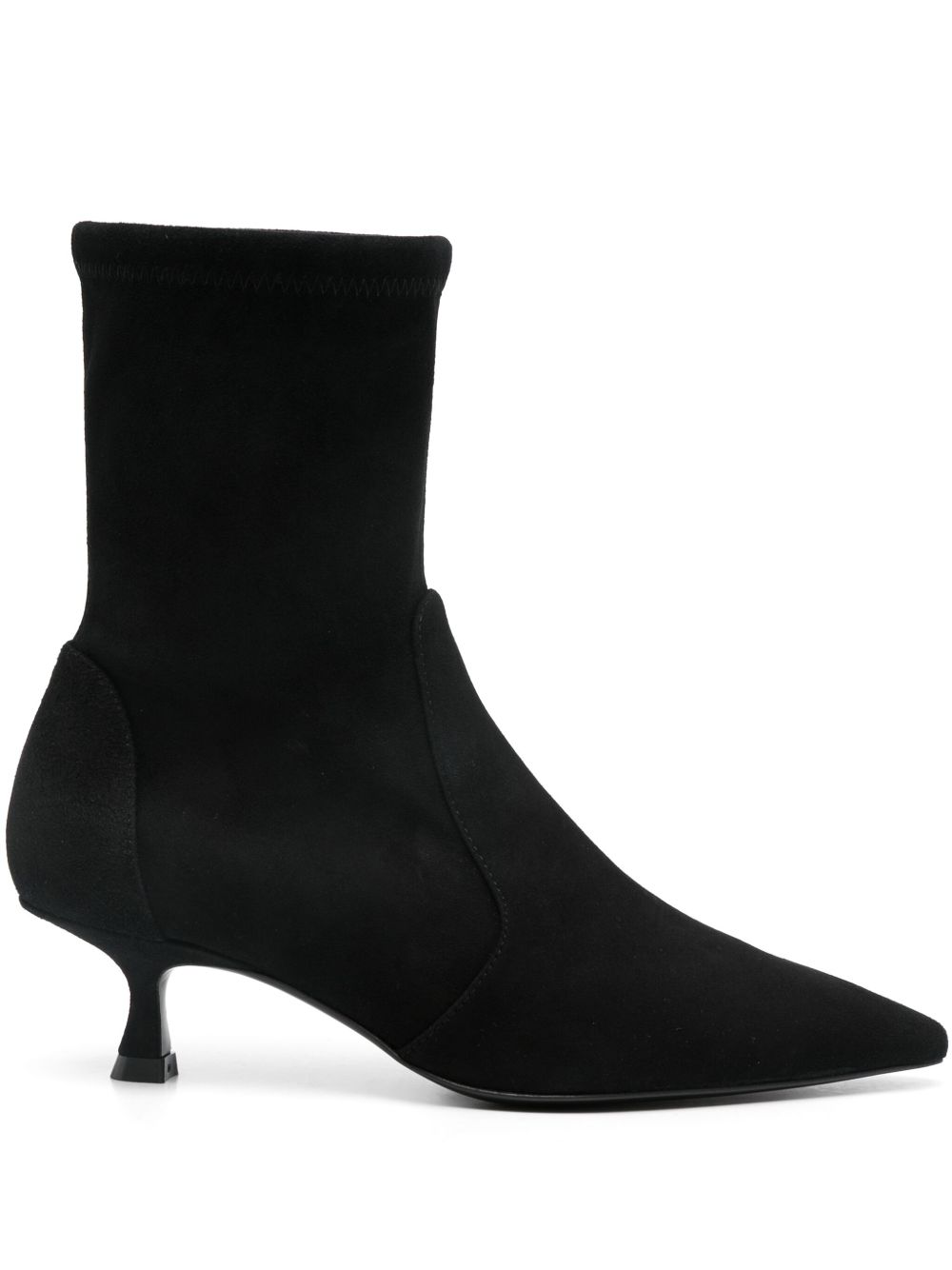 Stuart Weitzman Naomi 低跟靴（5厘米） - 黑色