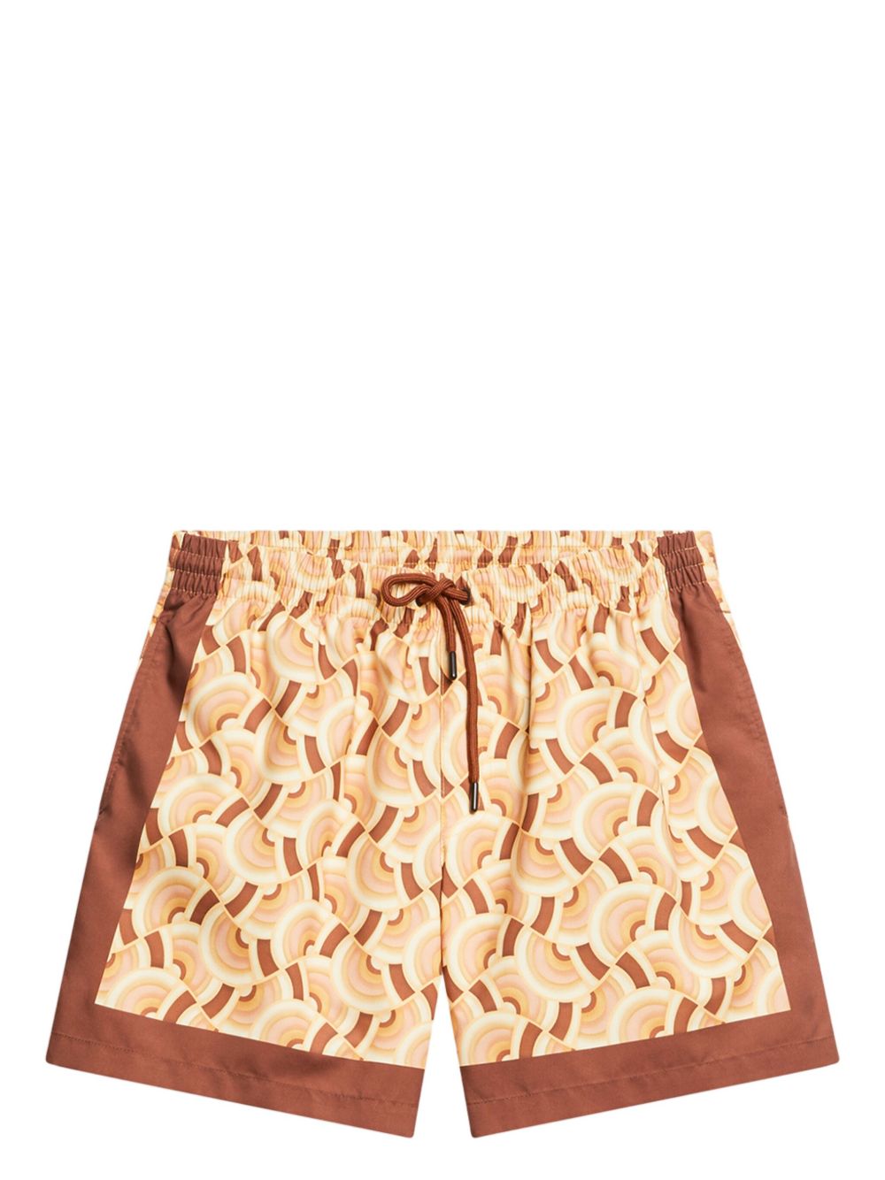 DRIES VAN NOTEN 几何图案印花泳裤 - 中性色