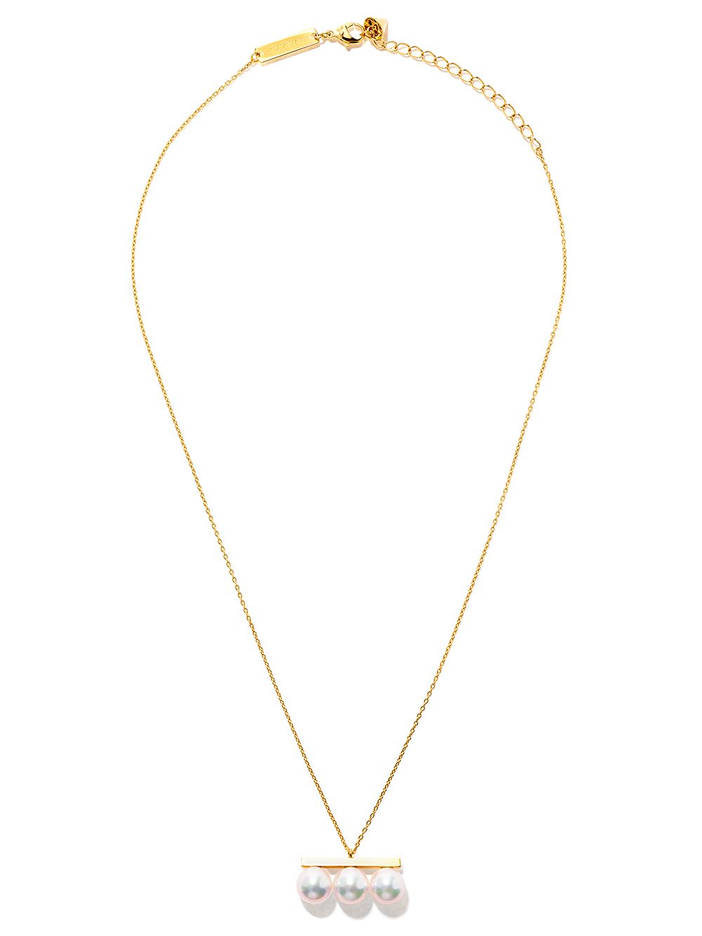 TASAKI Balance Neo Akoya 18K黄金阿古屋珍珠吊饰项链 - 金色
