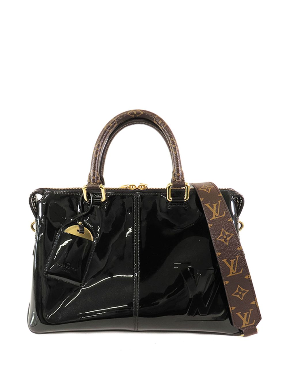 Louis Vuitton Pre-Owned Vernis Miroir Tote 斜挎包（2017年典藏款） - 黑色