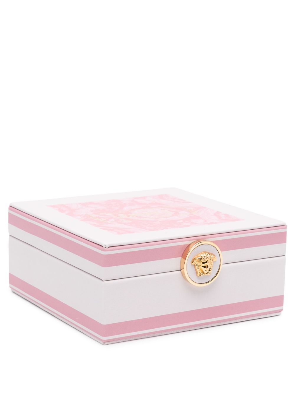 Versace Barocco 印花珠宝盒（15厘米x15厘米） - 粉色