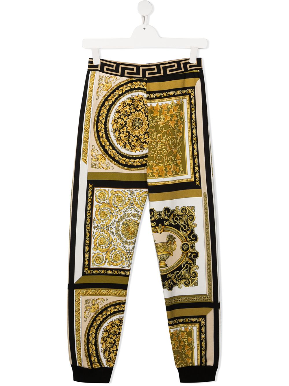 Versace Kids Barocco 运动裤 - 白色