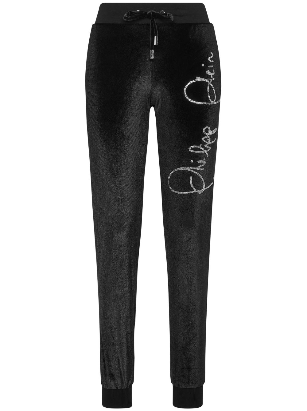 Philipp Plein Crystal Signature 长裤 - 黑色