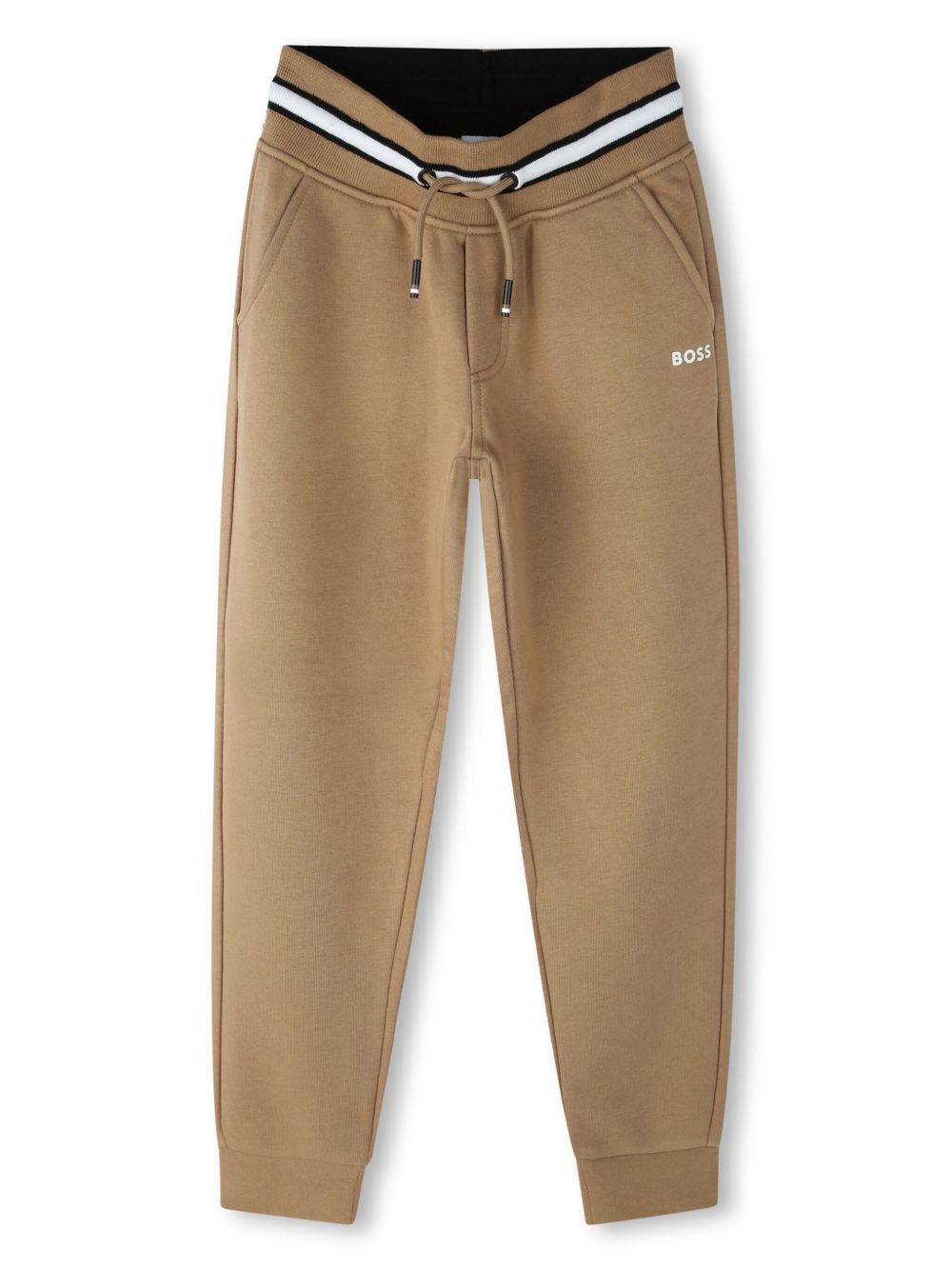 BOSS Kidswear logo-print track pants - 中性色
