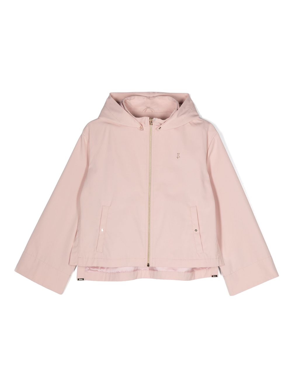 Herno Kids logo标牌拉链雨衣 - 粉色