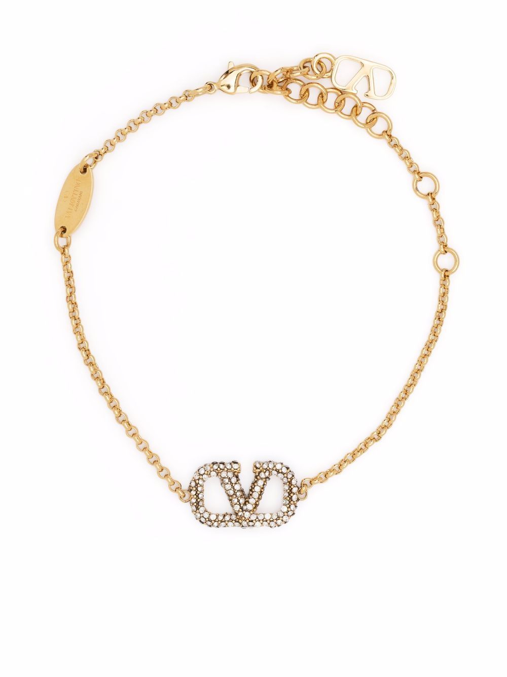 Valentino Garavani VLogo Signature 晶饰手链 - 68S