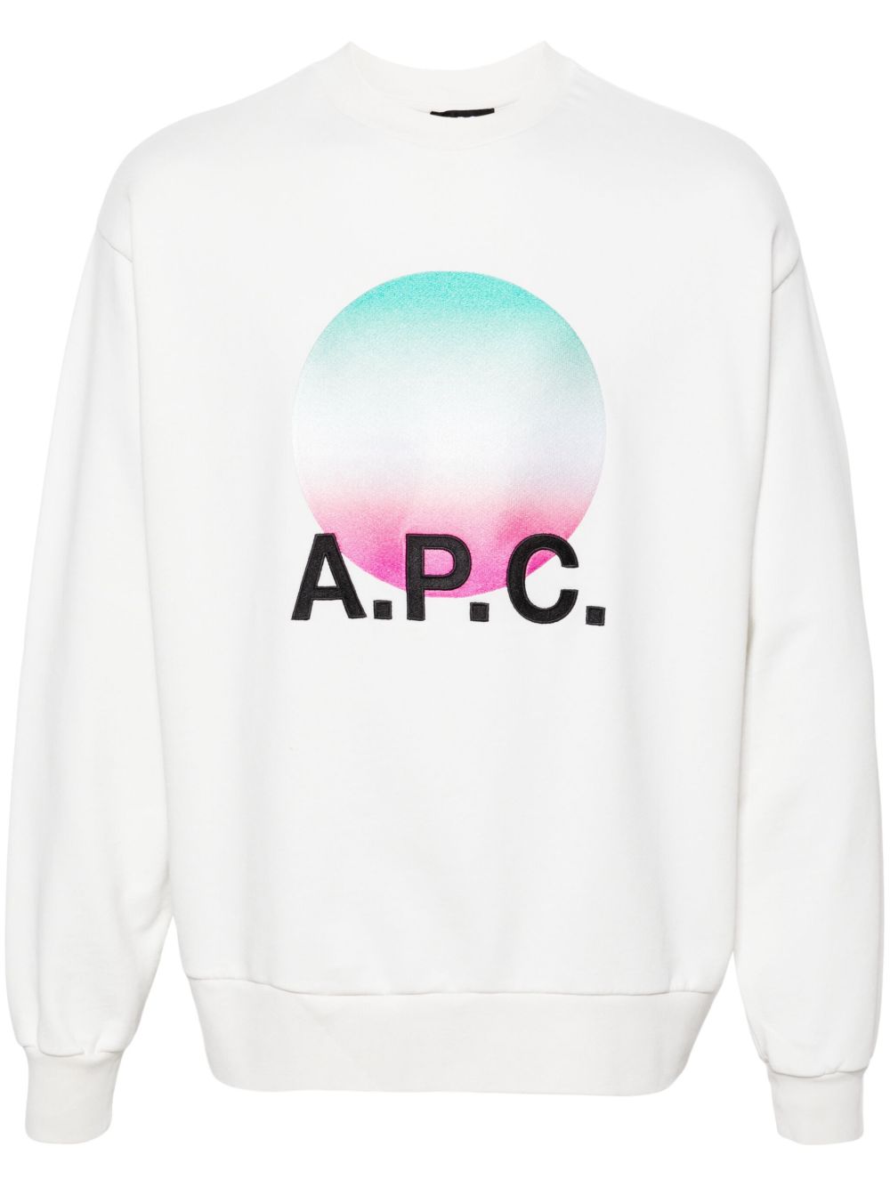 A.P.C. 图案刺绣棉卫衣 - 白色
