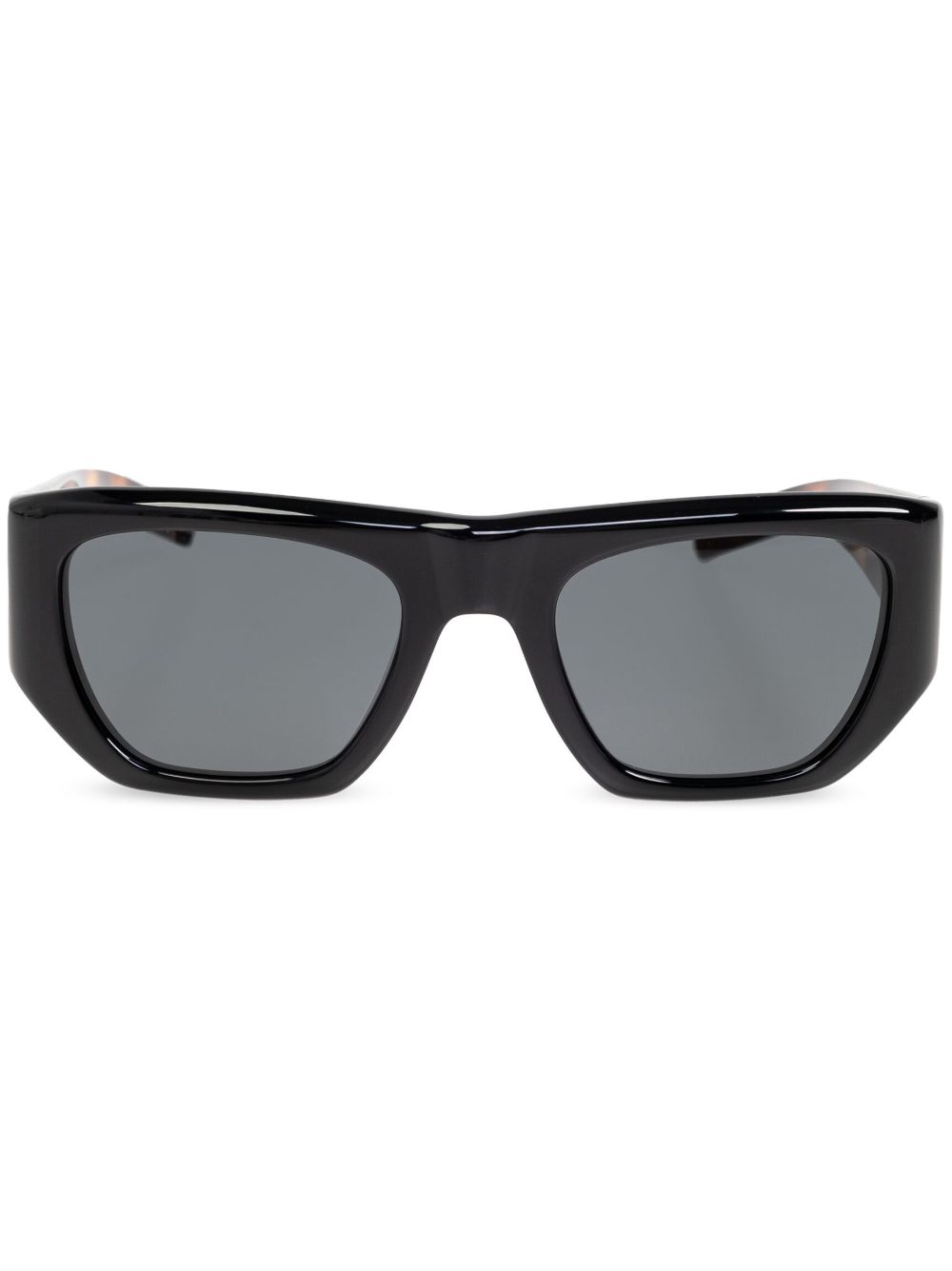 Saint Laurent Eyewear logo印花太阳眼镜 - 黑色