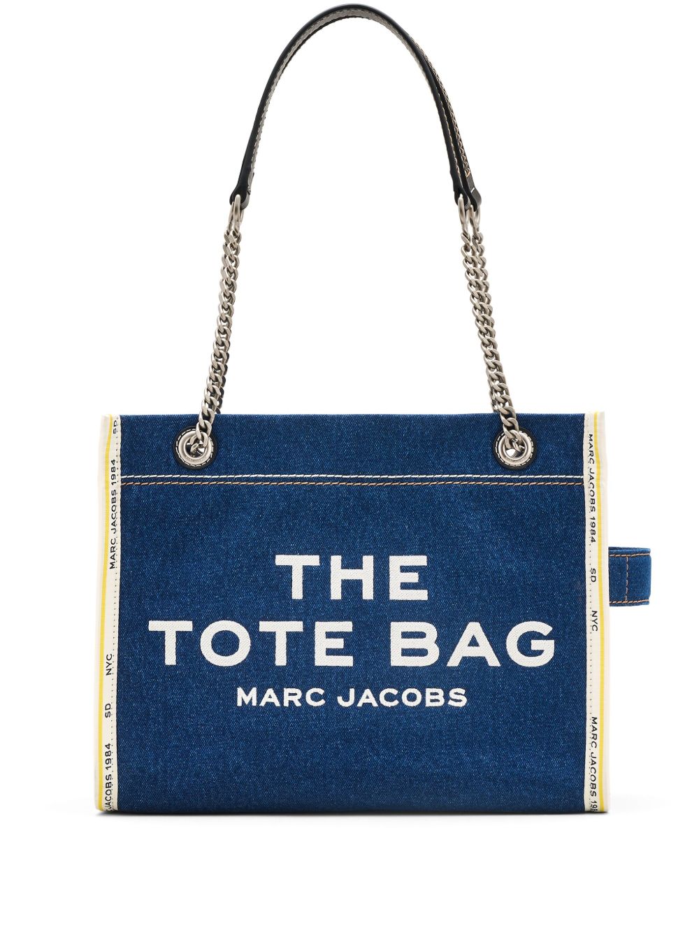 Marc Jacobs The Denim Chain 中号手提包 - 蓝色