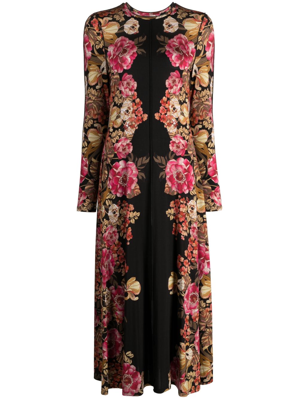 Ted Baker Analou 花卉印花连衣裙 - 黑色