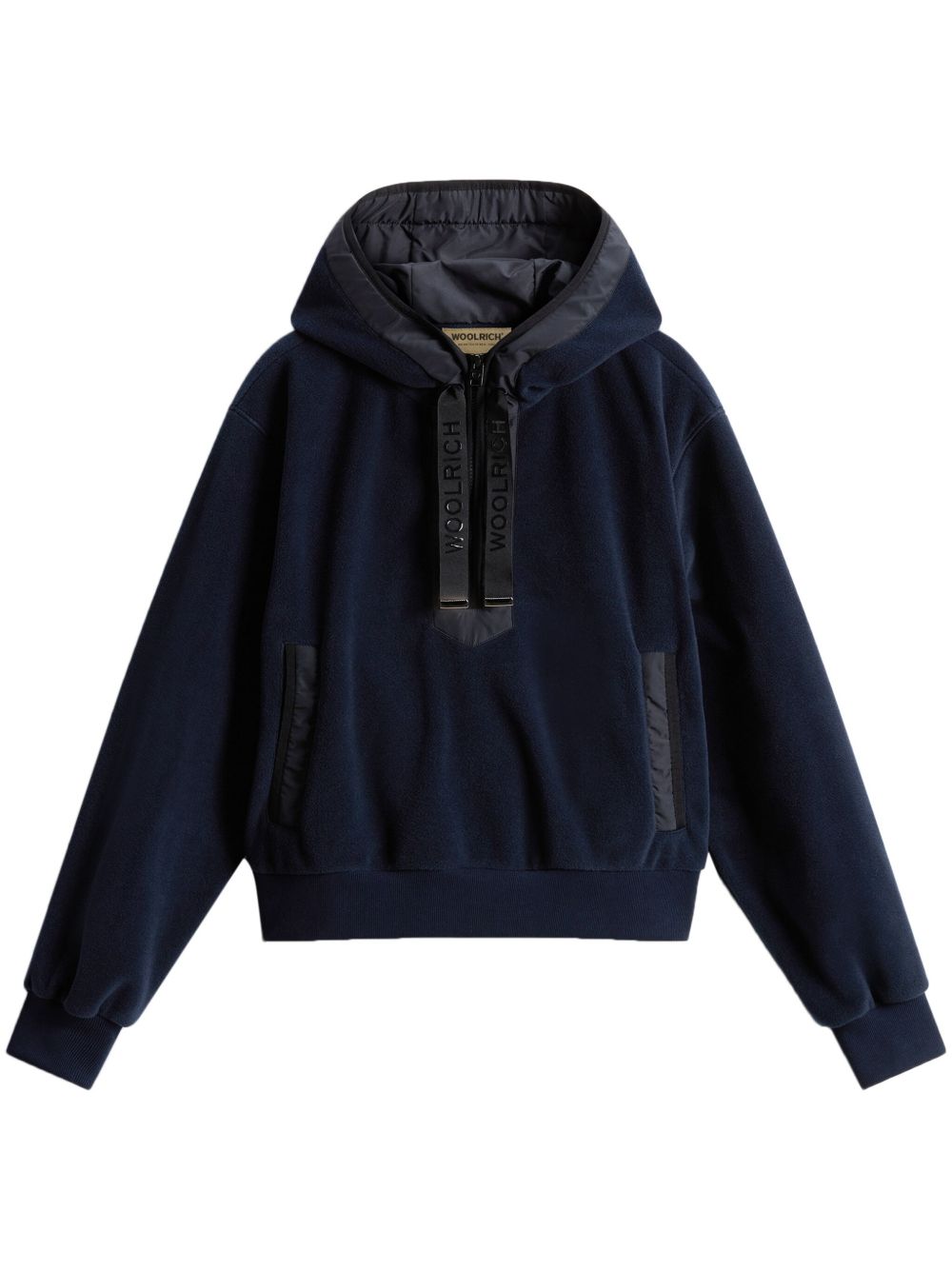 Woolrich 抓绒连帽衫 - 蓝色