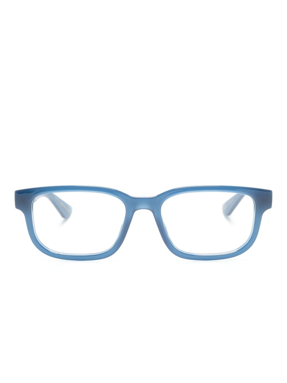 Gucci Eyewear 长方形镜框眼镜 - 蓝色