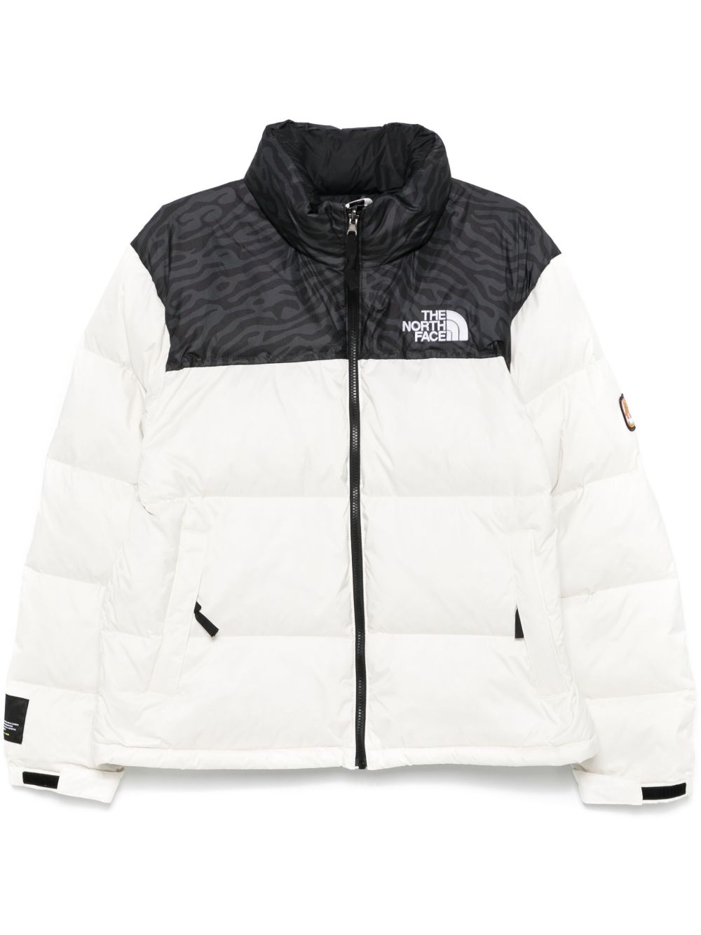 The North Face 拼色蓬松夹克 - 白色