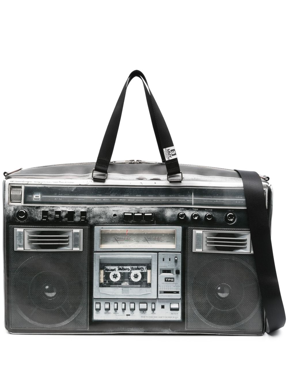 Maison MIHARA YASUHIRO Boombox 印花托特包 - 黑色