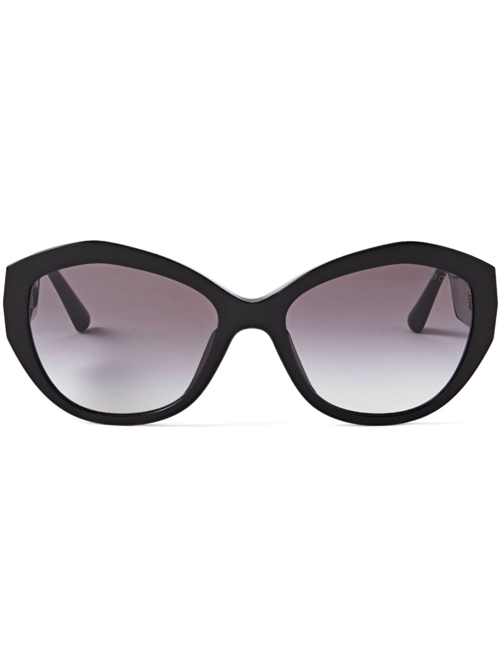 Jimmy Choo Eyewear Anahi 醋酸纤维太阳眼镜 - 黑色