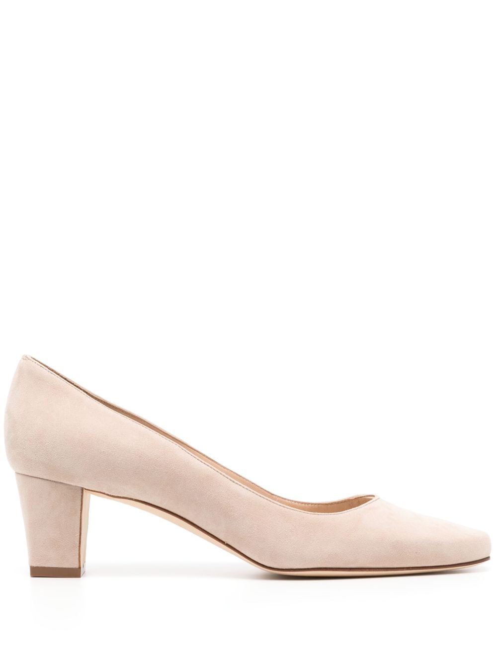 Manolo Blahnik Okkatopla 绒面皮中跟鞋 - 中性色