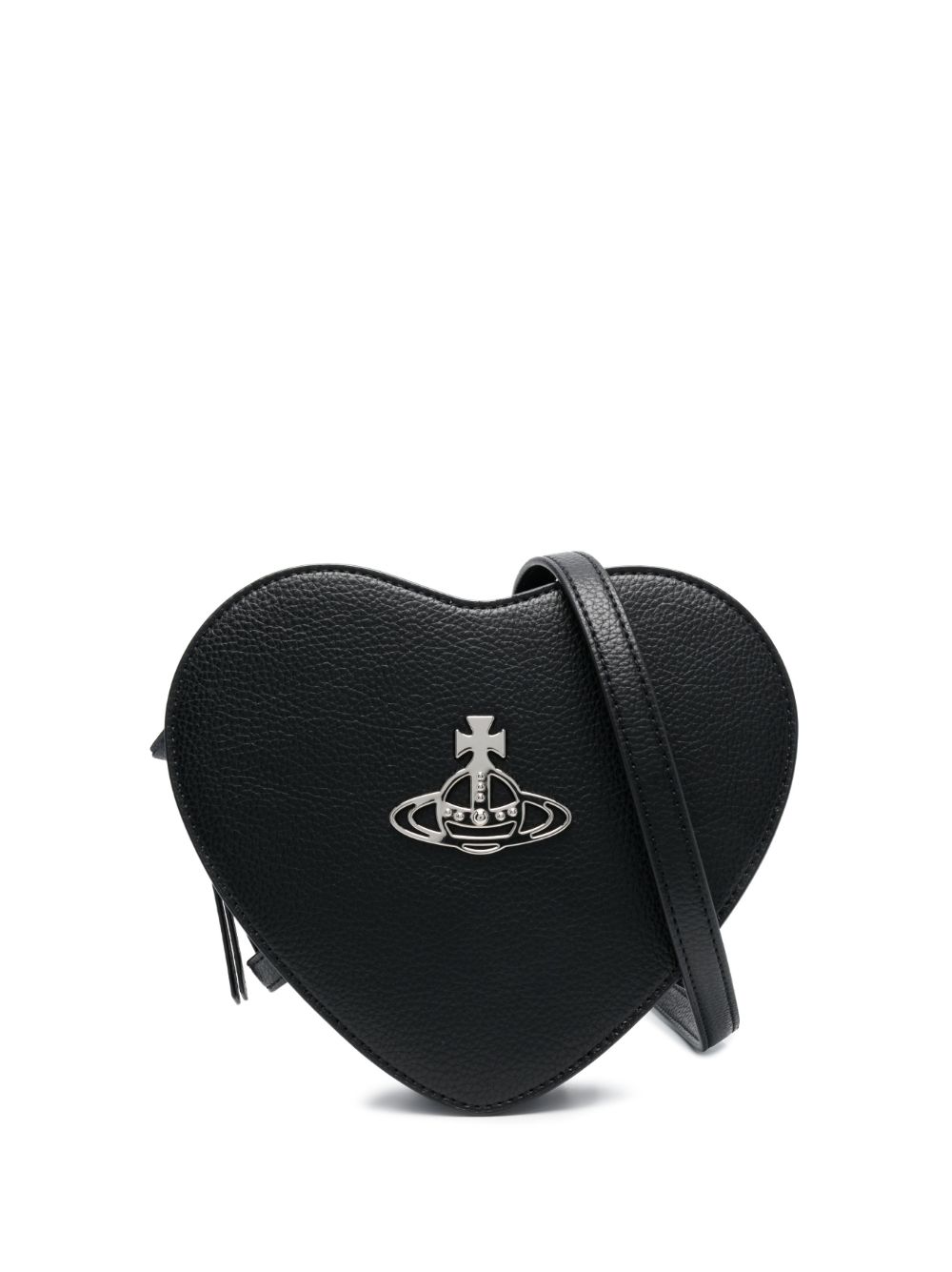 Vivienne Westwood 土星标牌斜挎包 - 黑色