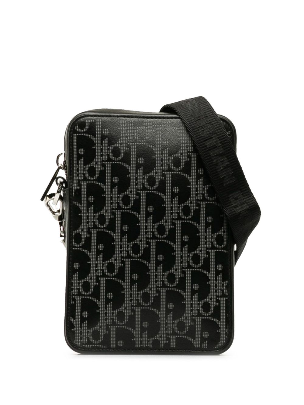 Christian Dior Pre-Owned Oblique 邮差包（2021年典藏款） - 黑色