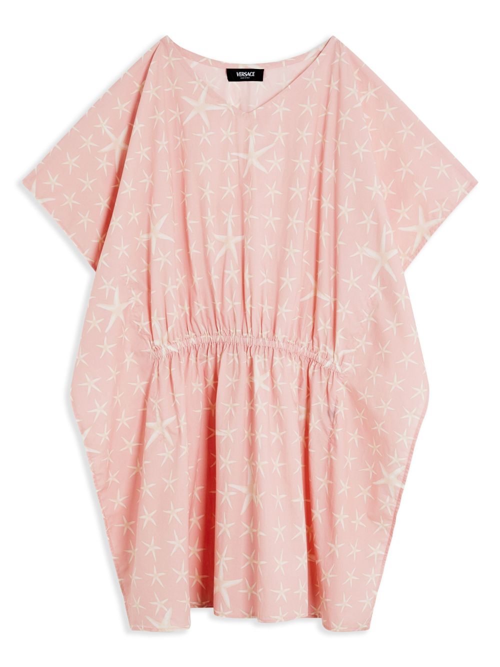 Versace Kids Stella Marina 沙滩罩衫连衣裙 - 粉色