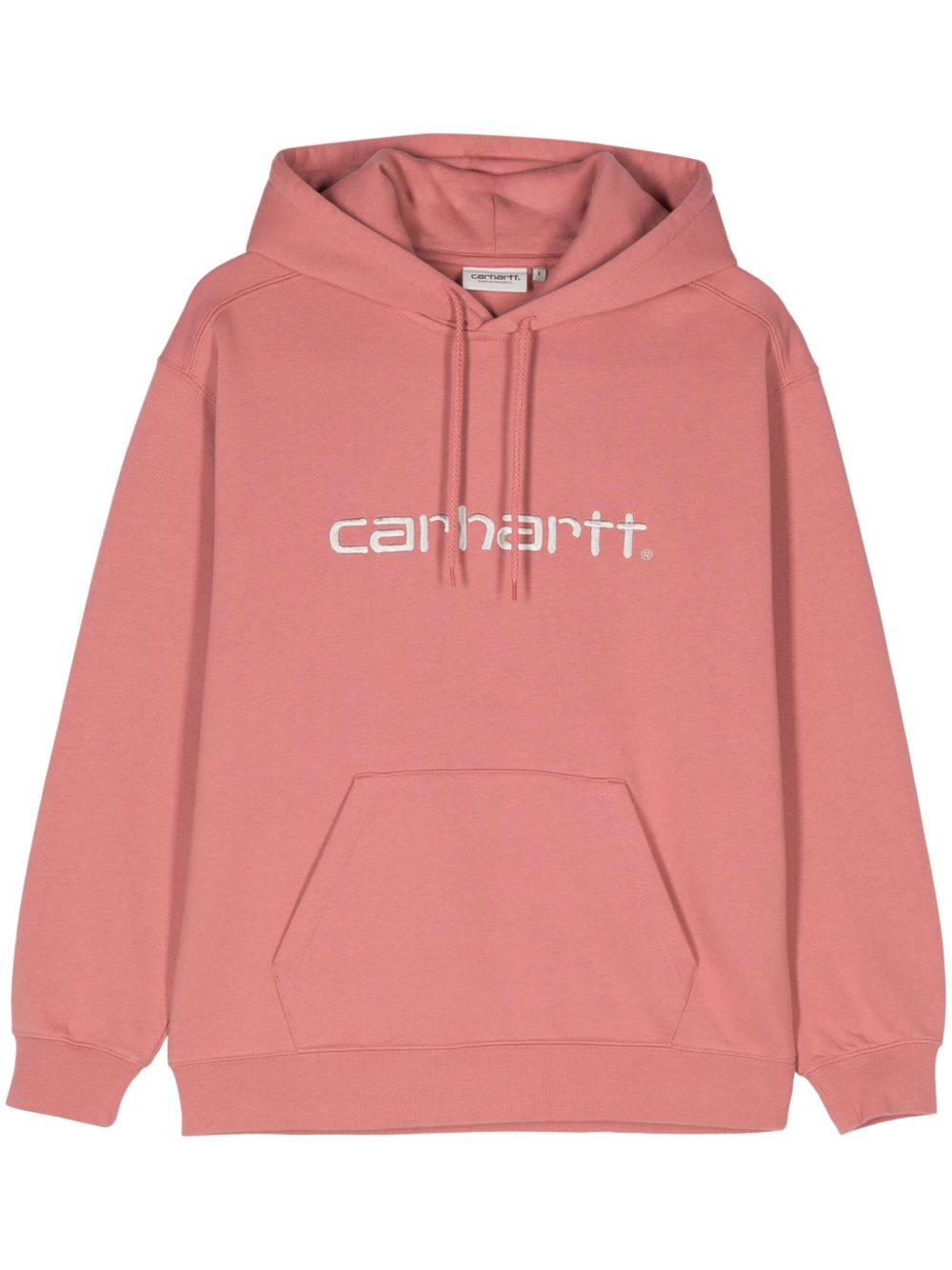 Carhartt WIP logo刺绣连帽衫 - 粉色