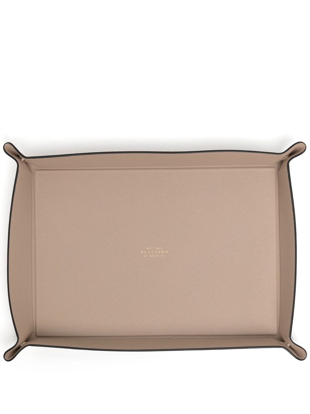 Smythson 大号长方形饰品托盘 - 褐色