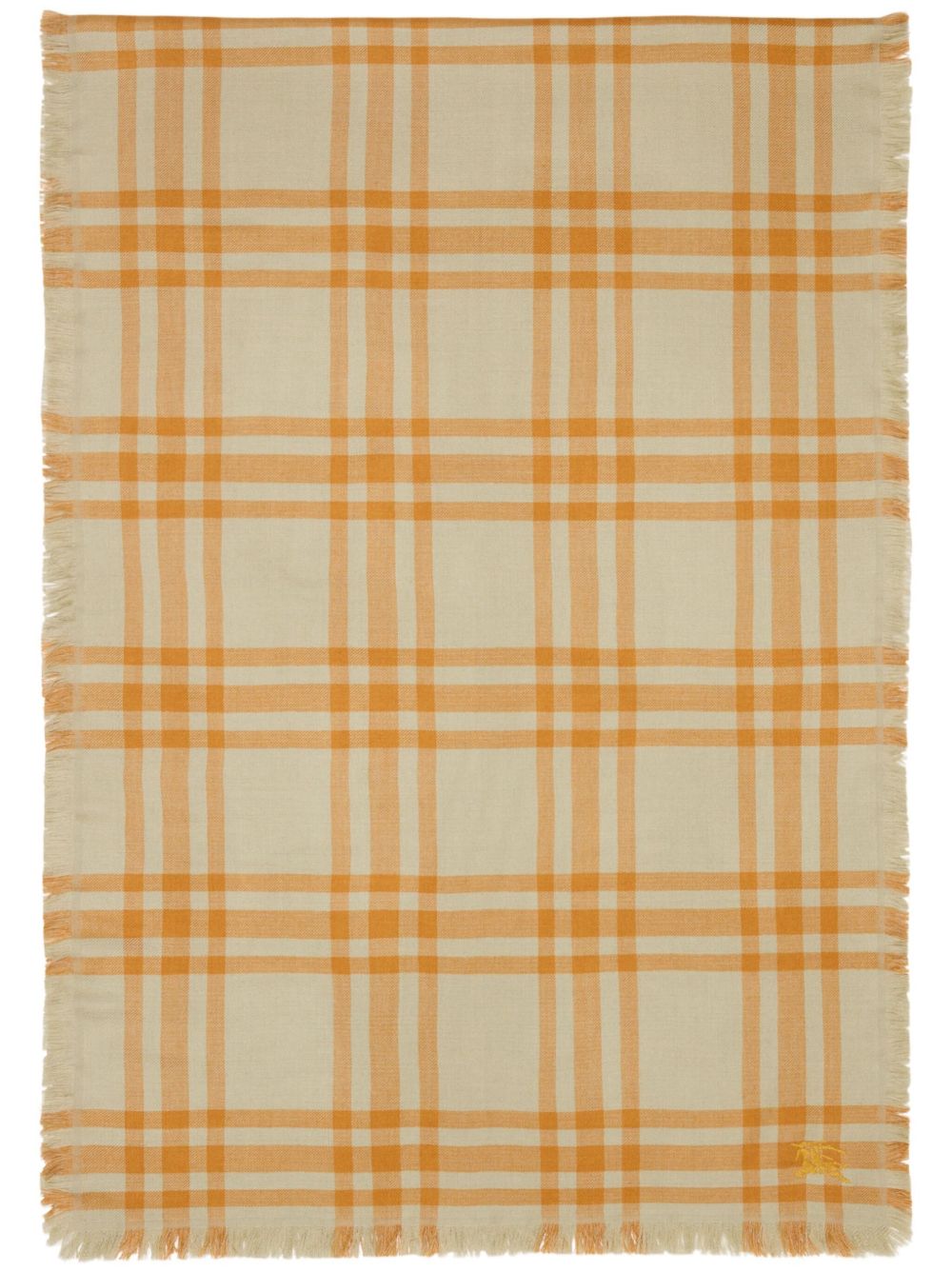 Burberry 双面格纹围巾 - 中性色