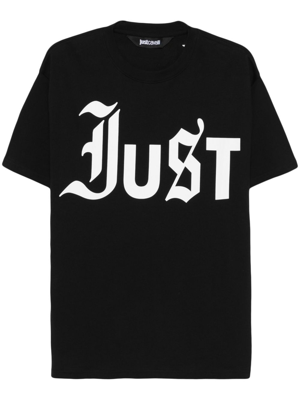 Just Cavalli logo印花T恤 - 黑色