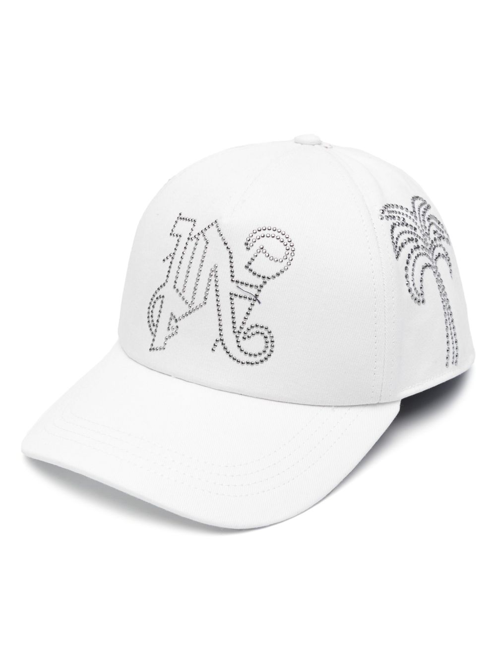 Palm Angels Milano 铆钉棒球帽 - 白色