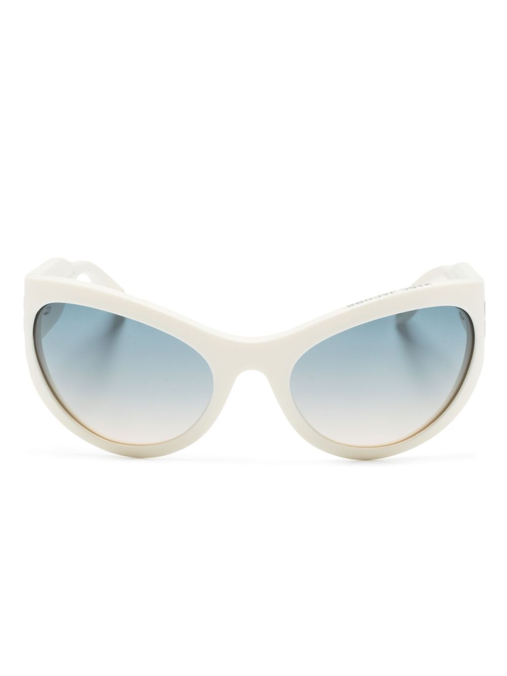 Marc Jacobs Eyewear Icon Wrapped 椭圆形框太阳眼镜 - 中性色