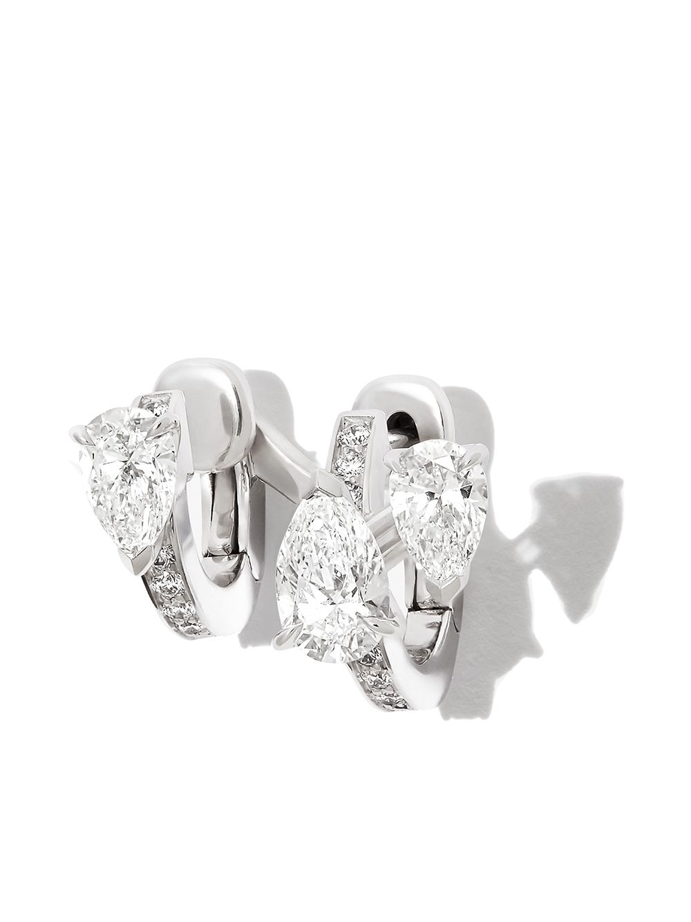Repossi Serti 3 18K白金钻石耳骨夹 - 银色