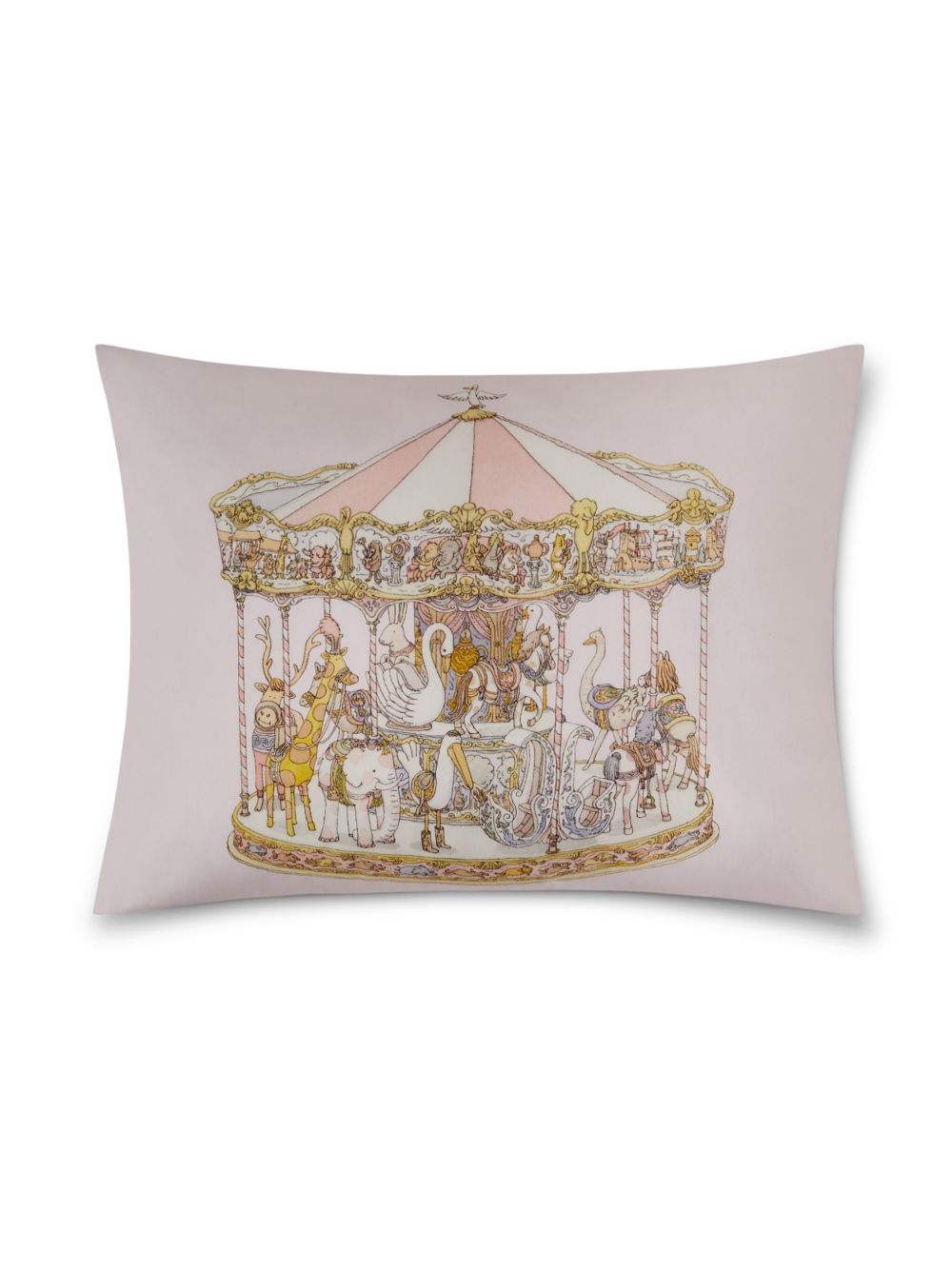 Atelier Choux Carousel 印花棉抱枕 - 粉色