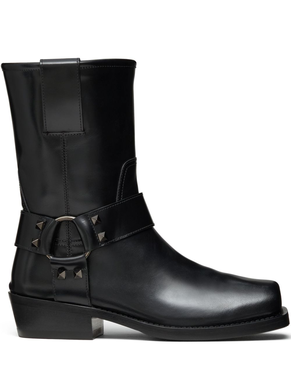 Valentino Garavani Ankle 袢带靴子 - 黑色